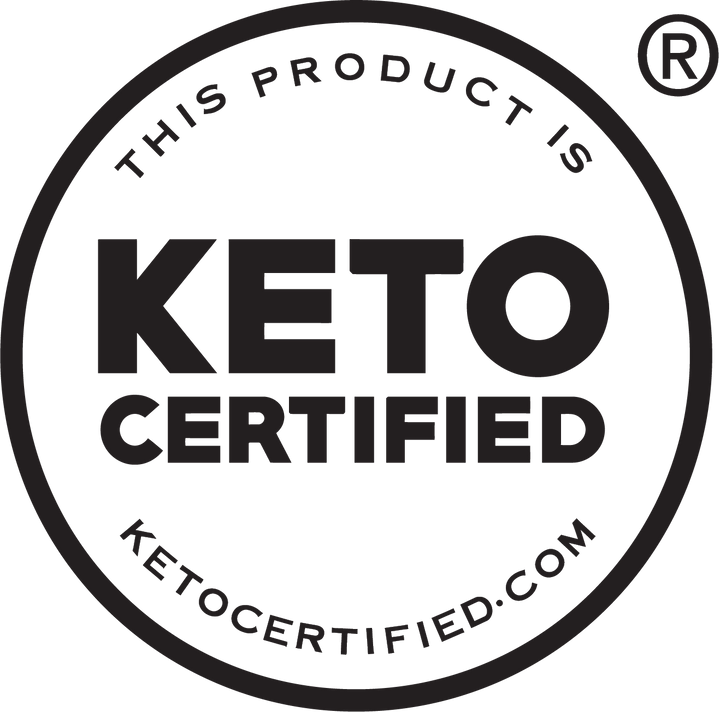 Keto certified logo with text and website URL on a white background