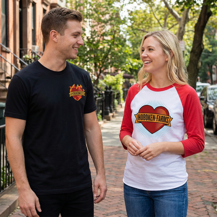 Heart of Hoboken' Baseball T-Shirt