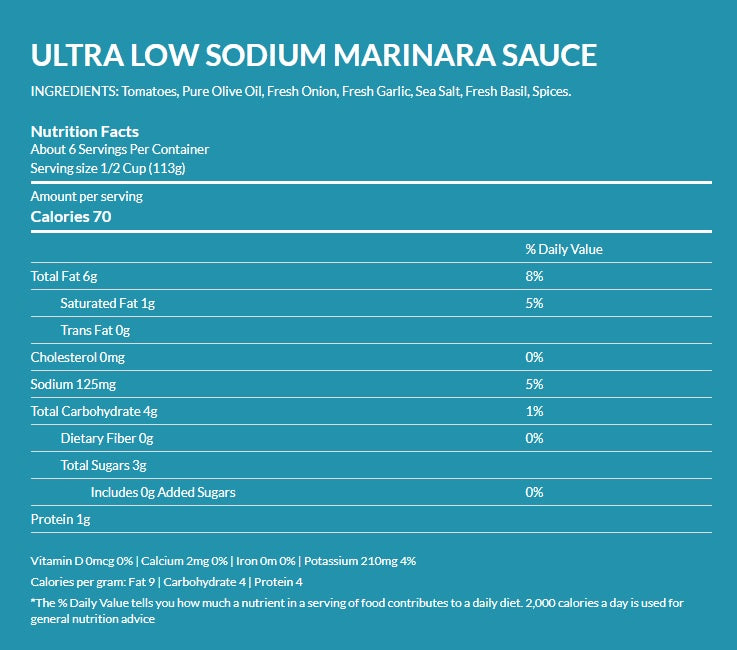 Hoboken Farms Low Sodium Marinara 4 Pack