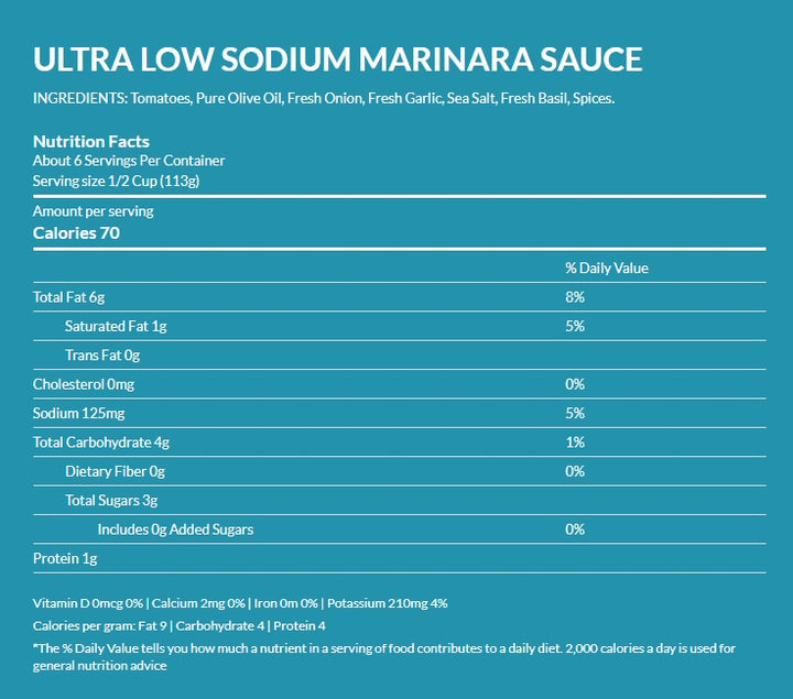 Hoboken Farms Low Sodium Marinara 4 Pack