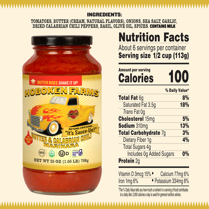 Hoboken Farms Butter & Calabrian Chili Marinara Sauce 2 Pack